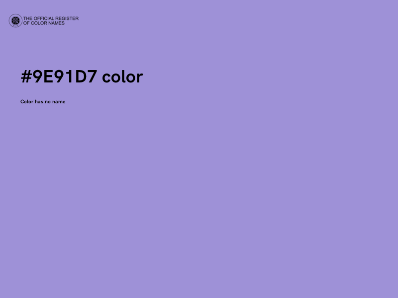 #9E91D7 color image