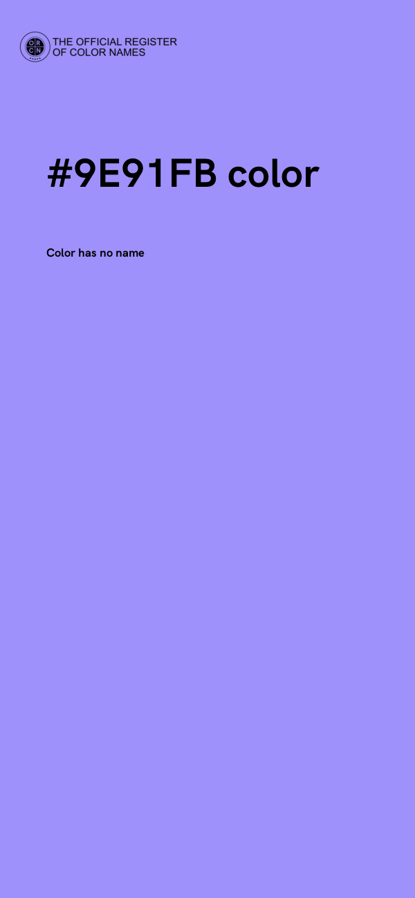 #9E91FB color image