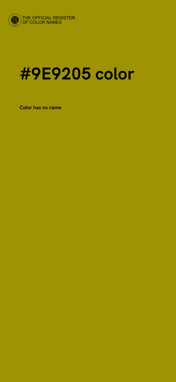 #9E9205 color image