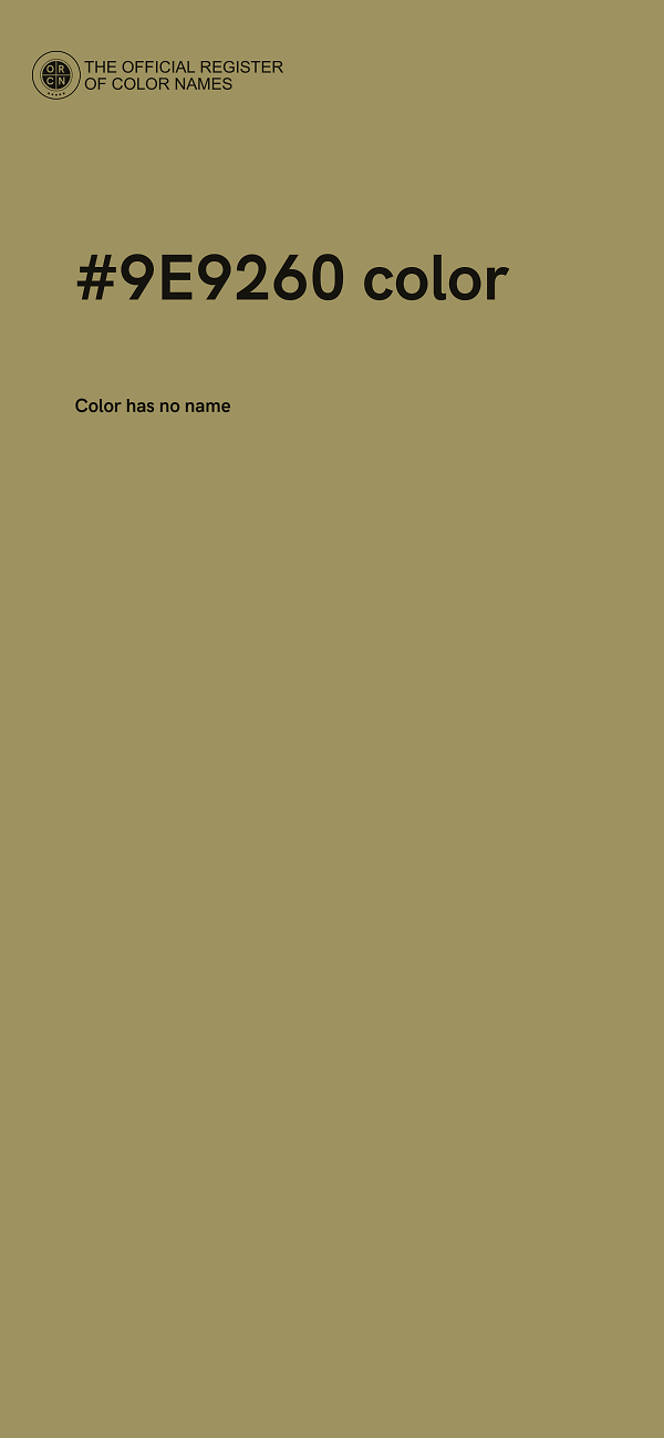#9E9260 color image