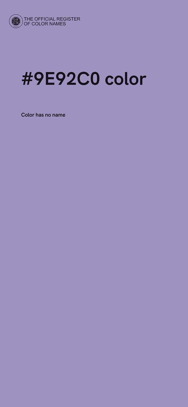 #9E92C0 color image