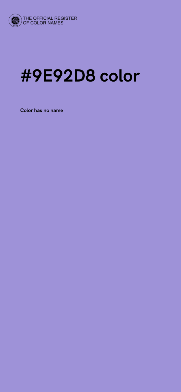#9E92D8 color image