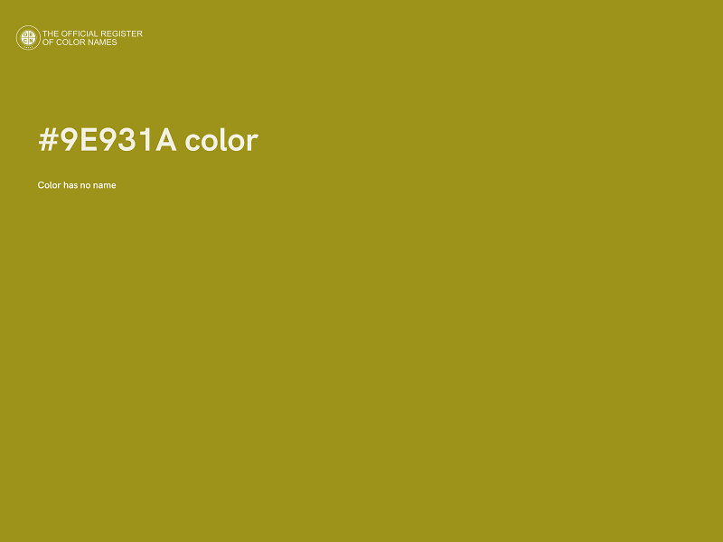 #9E931A color image