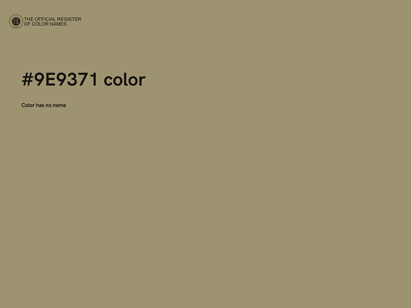 #9E9371 color image