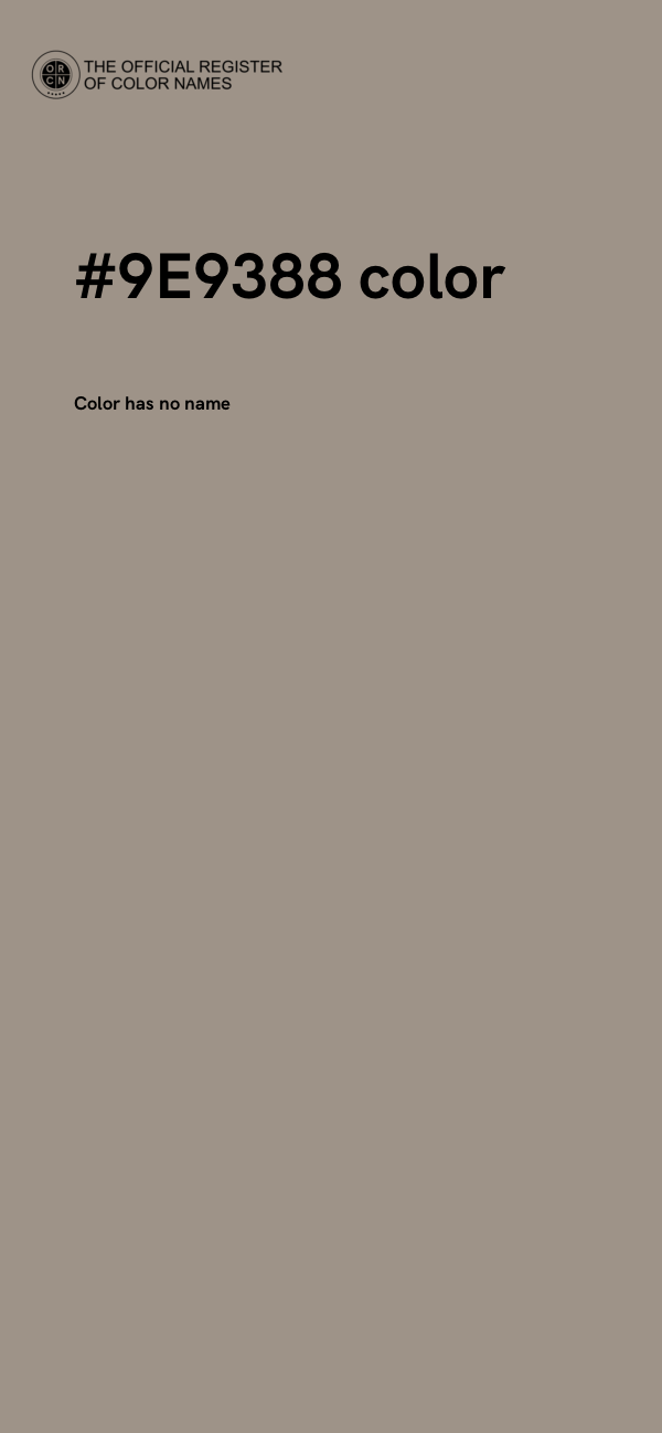 #9E9388 color image