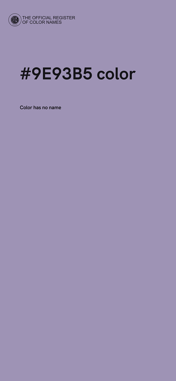#9E93B5 color image