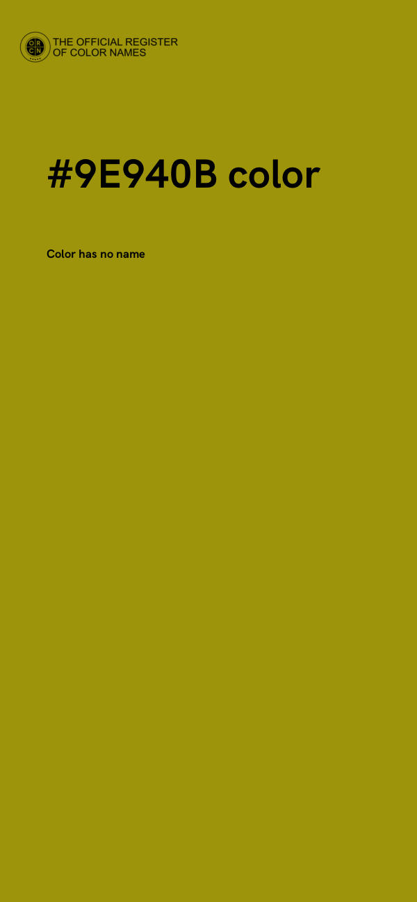 #9E940B color image