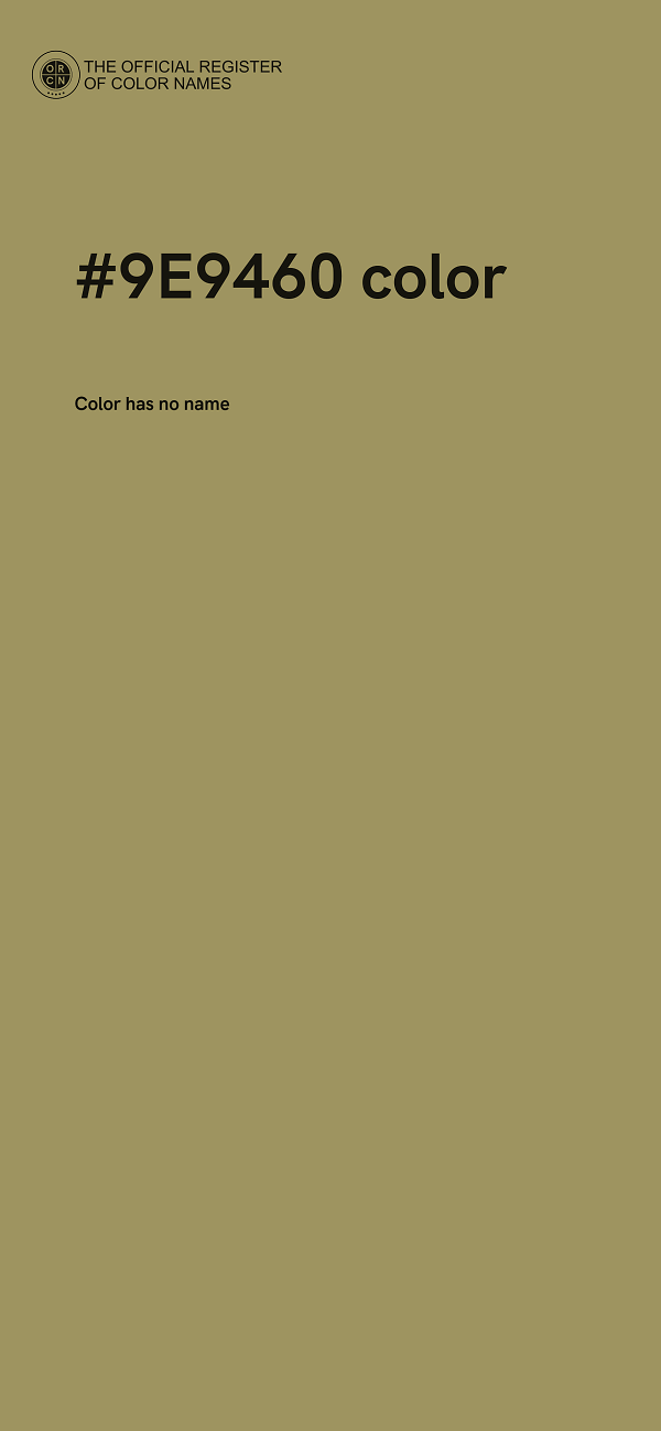 #9E9460 color image