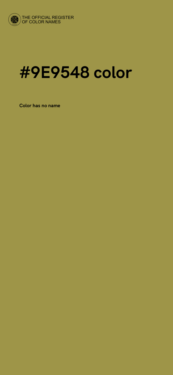 #9E9548 color image