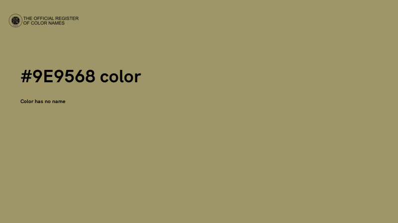 #9E9568 color image