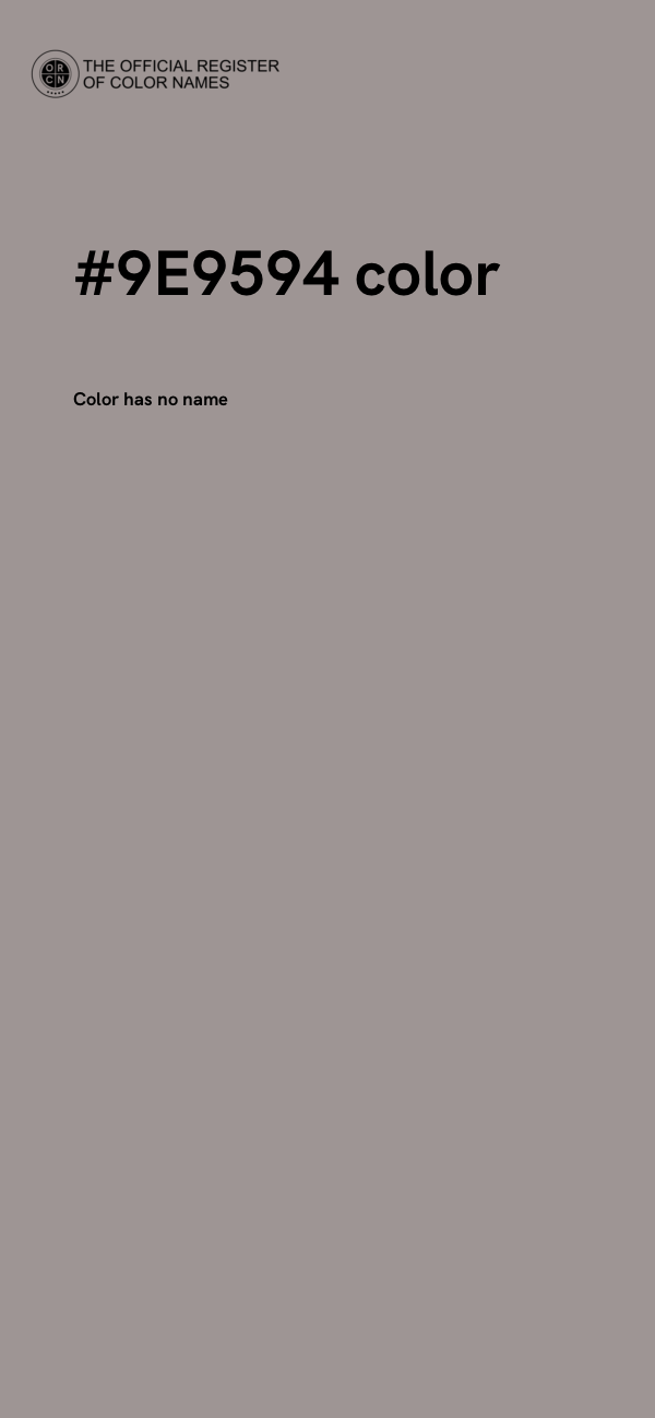 #9E9594 color image