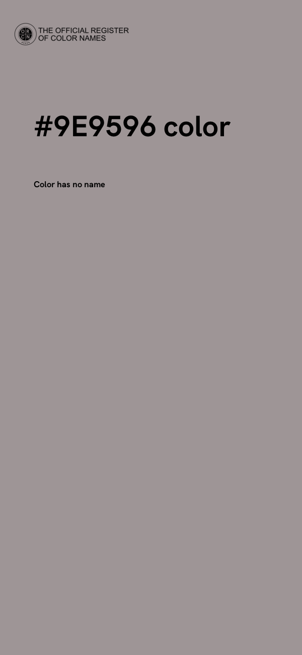 #9E9596 color image