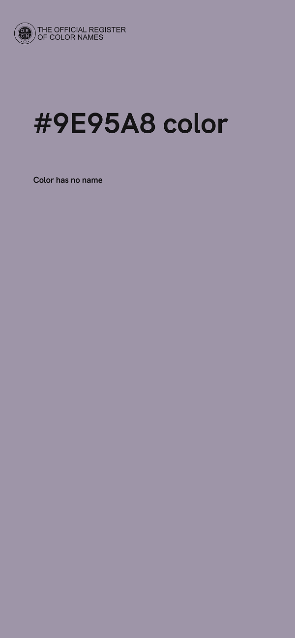 #9E95A8 color image