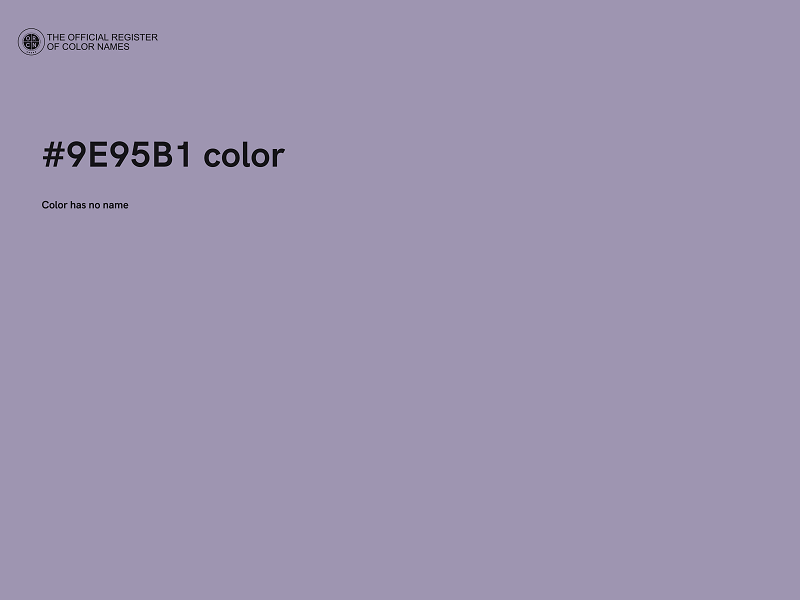 #9E95B1 color image