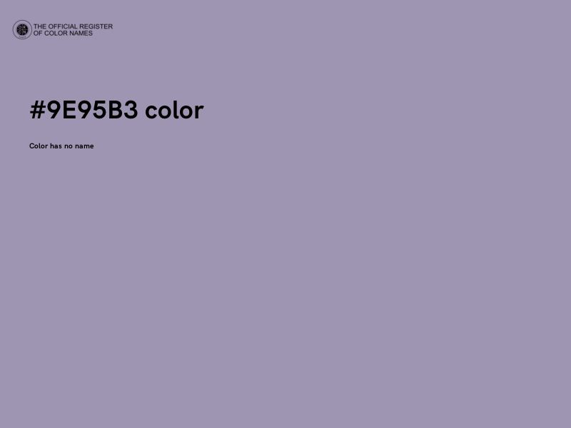 #9E95B3 color image
