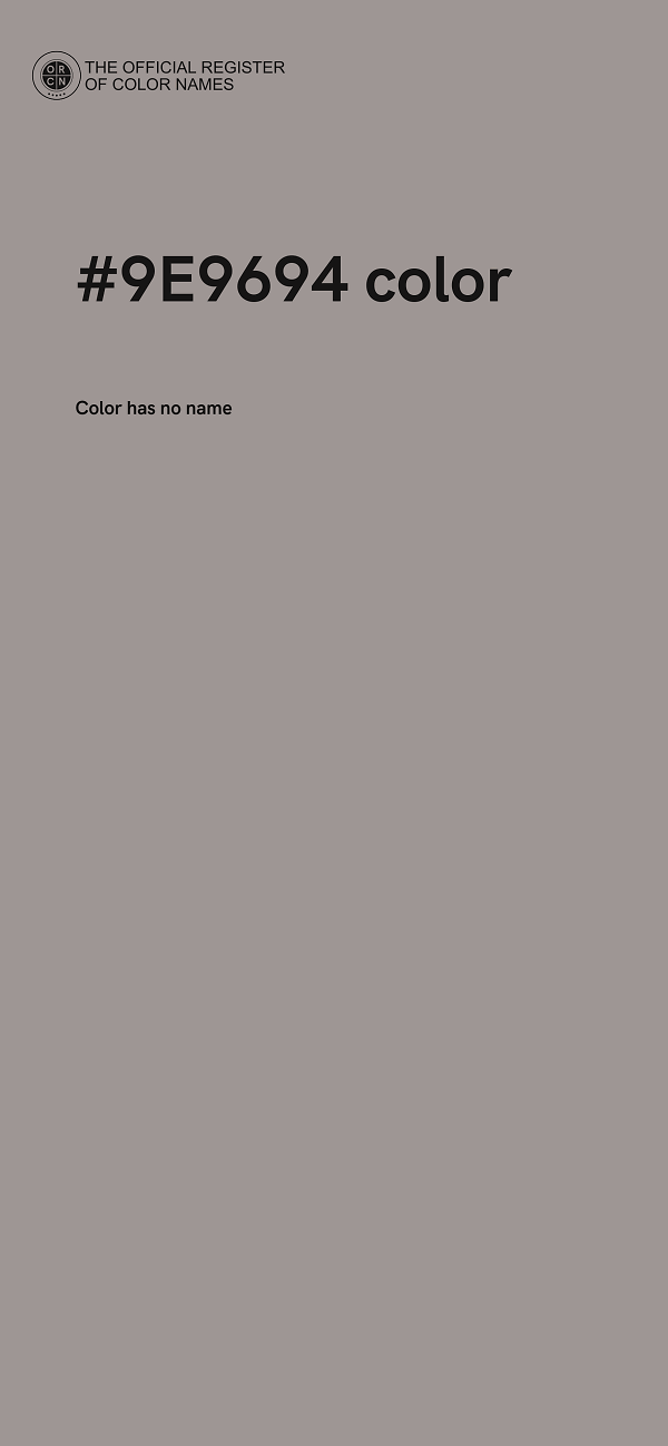 #9E9694 color image