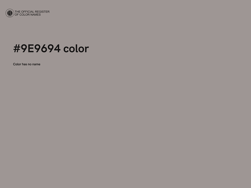 #9E9694 color image
