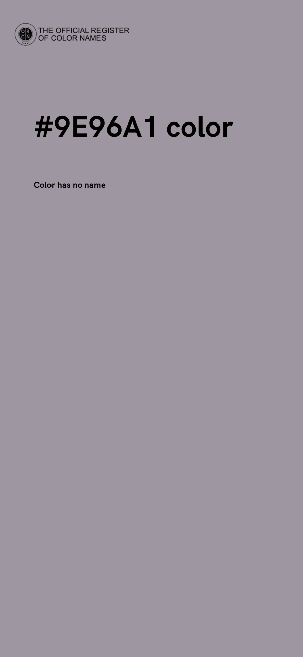 #9E96A1 color image