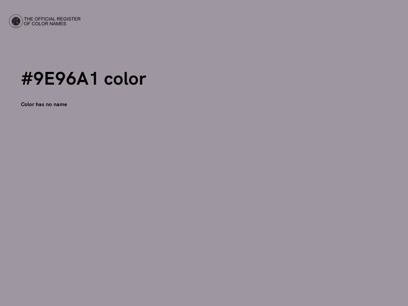 #9E96A1 color image