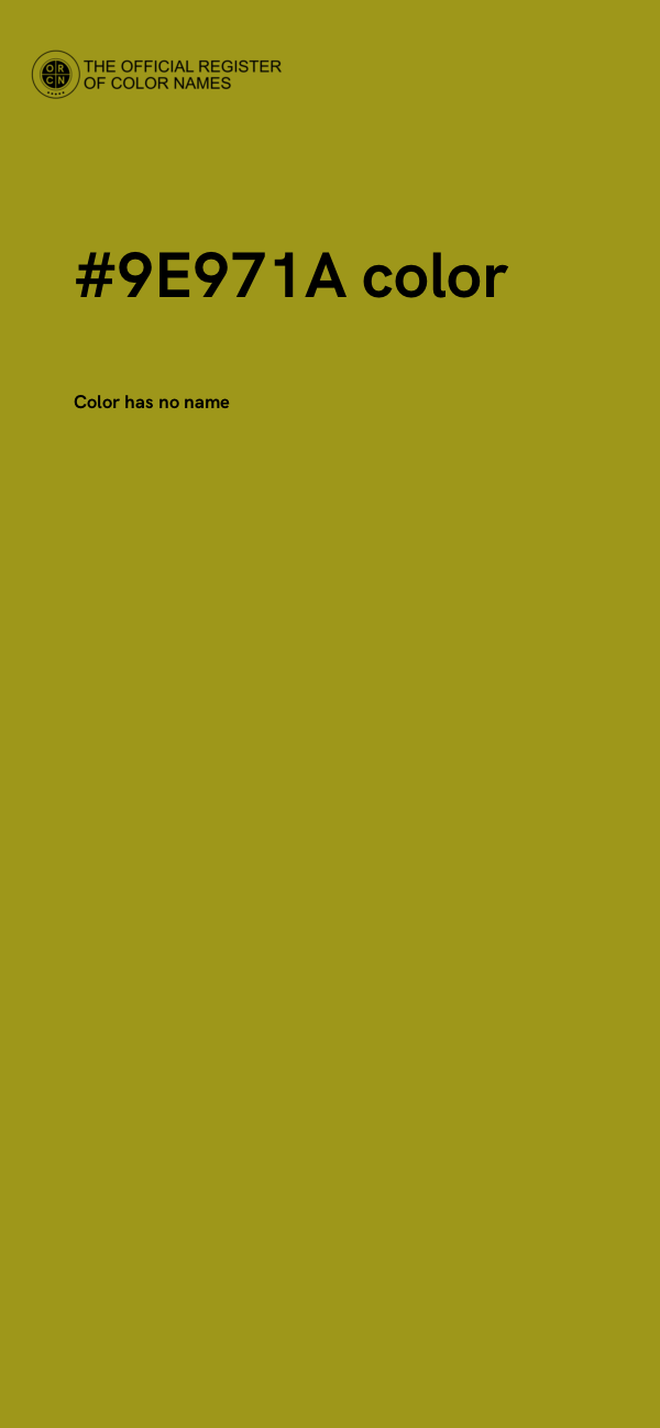 #9E971A color image