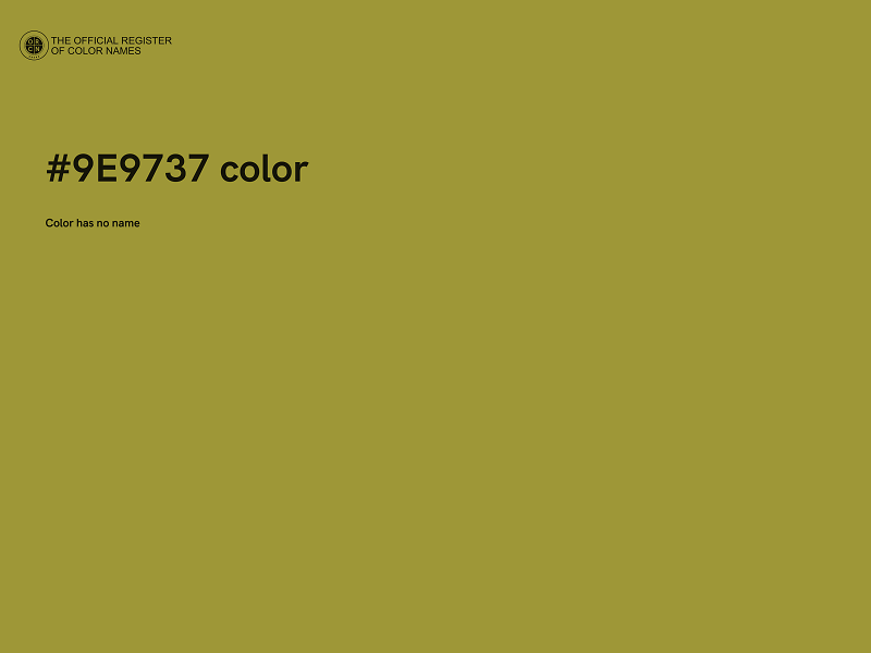 #9E9737 color image