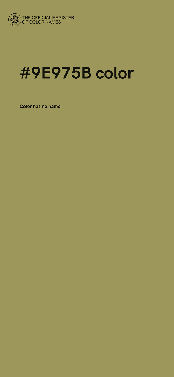 #9E975B color image