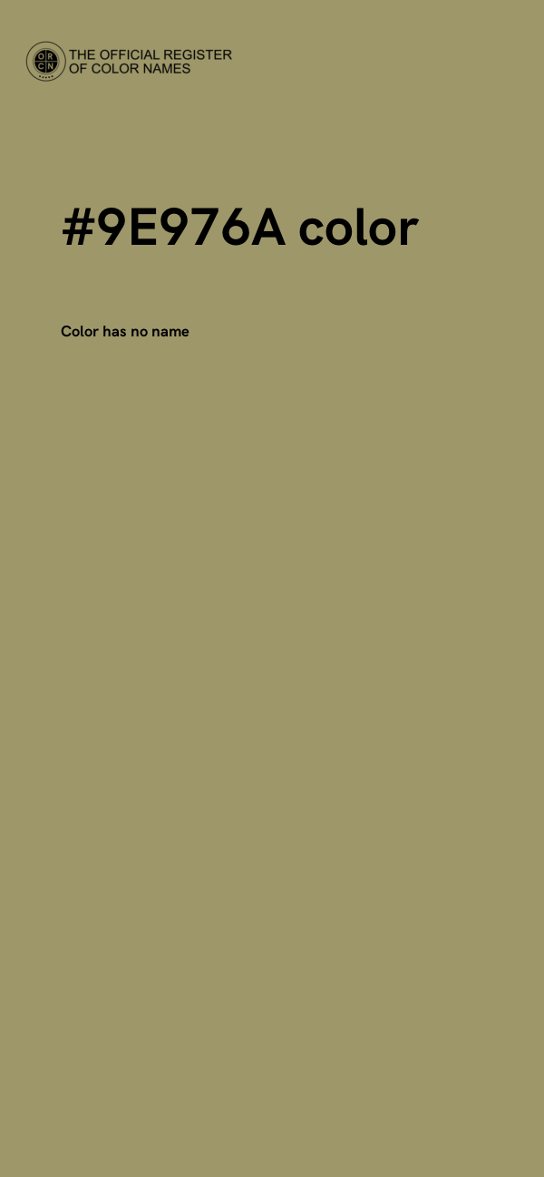 #9E976A color image