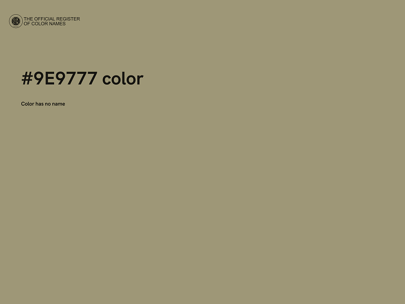 #9E9777 color image