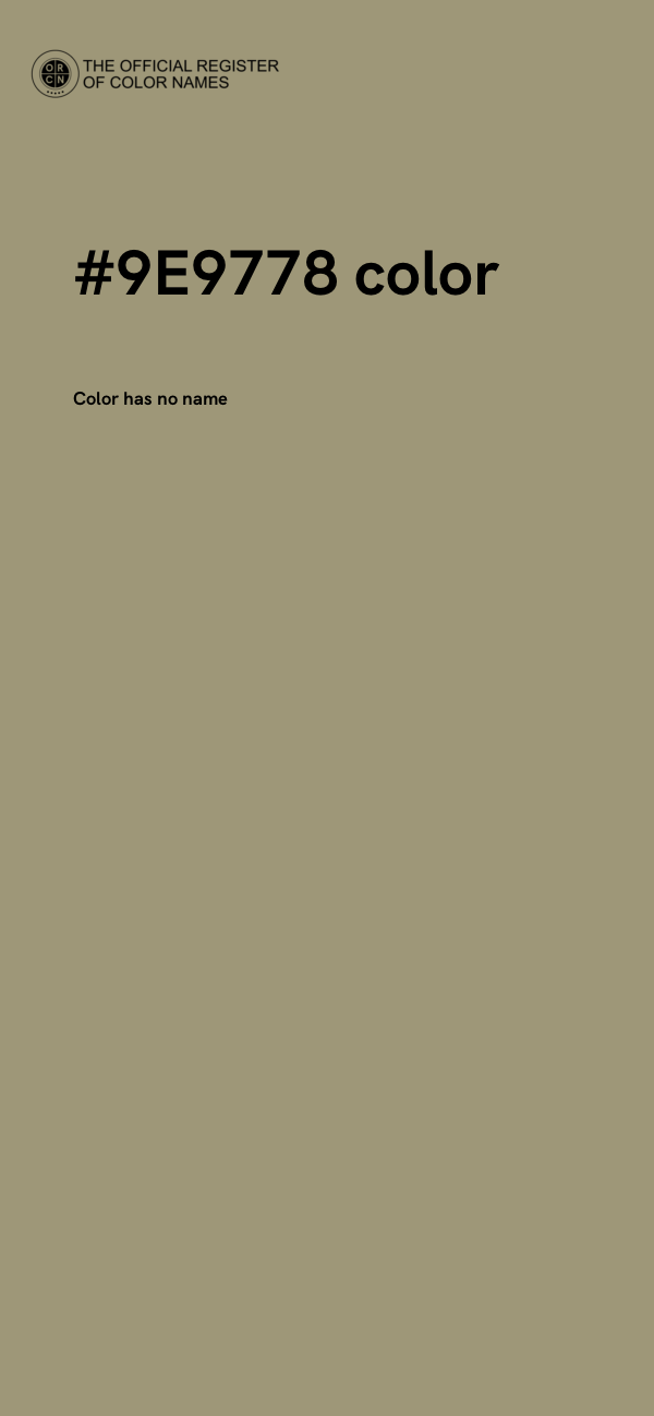 #9E9778 color image