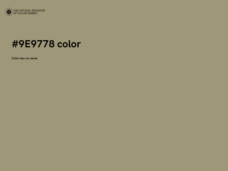 #9E9778 color image