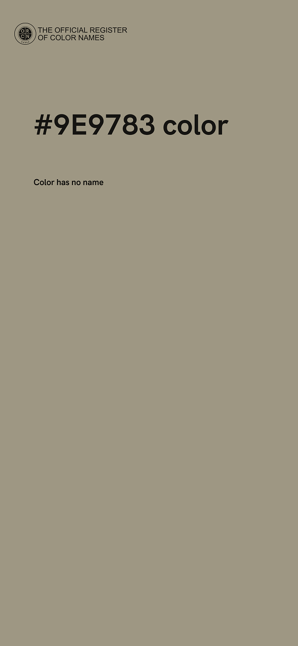 #9E9783 color image