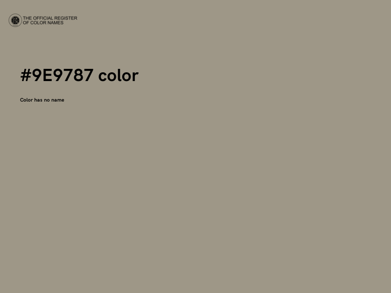 #9E9787 color image