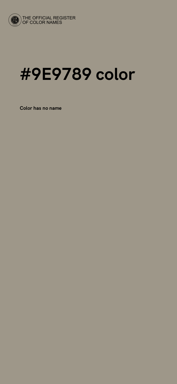#9E9789 color image