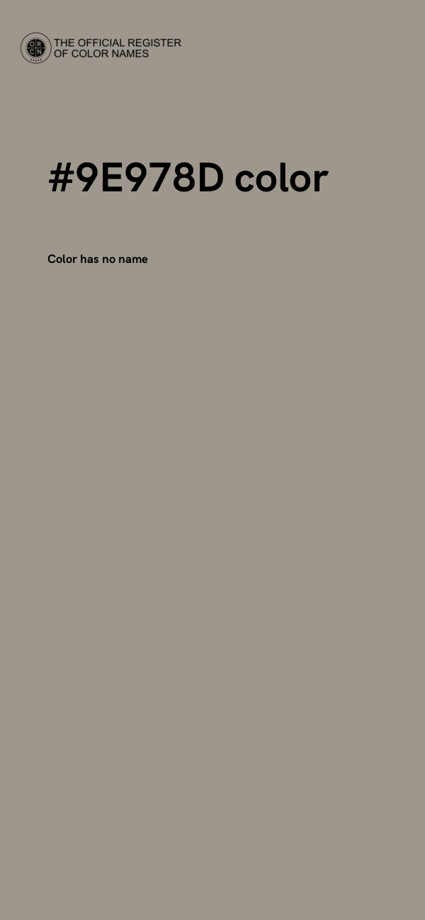 #9E978D color image