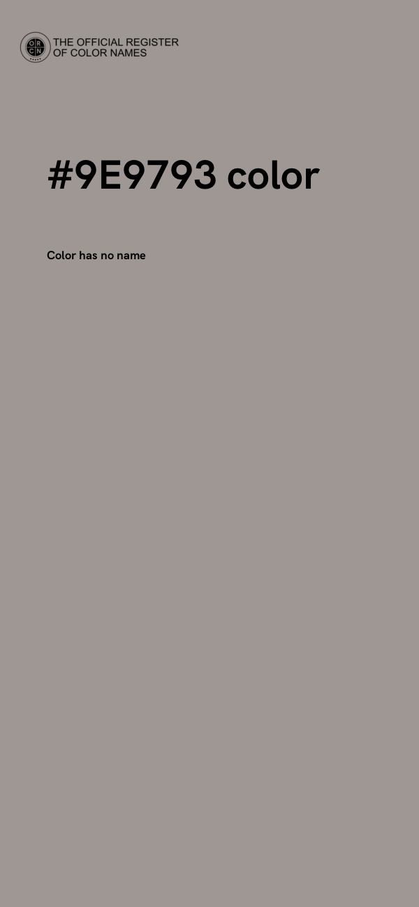#9E9793 color image
