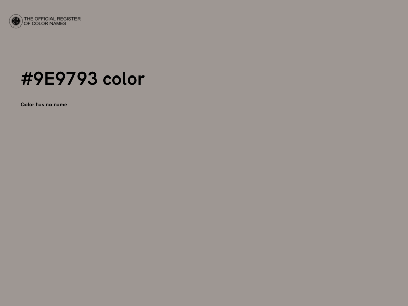 #9E9793 color image