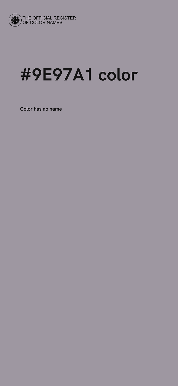 #9E97A1 color image