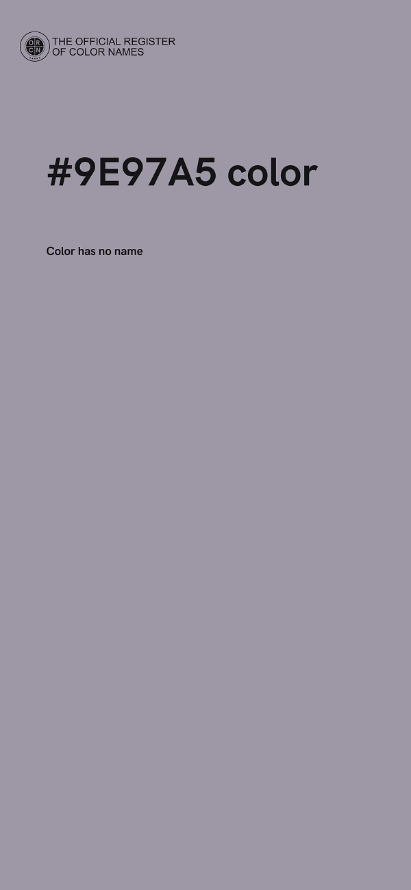 #9E97A5 color image