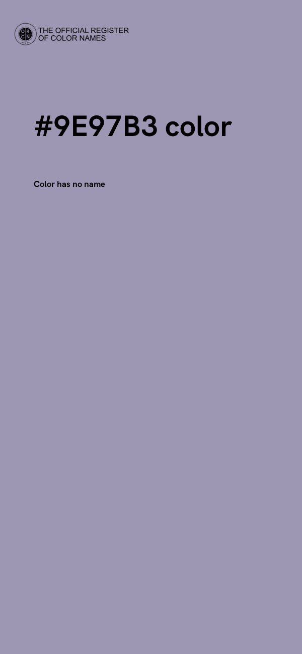 #9E97B3 color image
