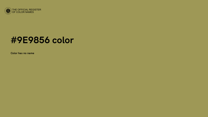 #9E9856 color image