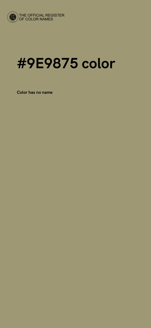 #9E9875 color image