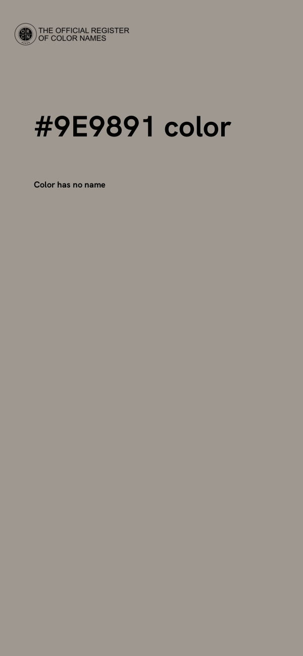 #9E9891 color image
