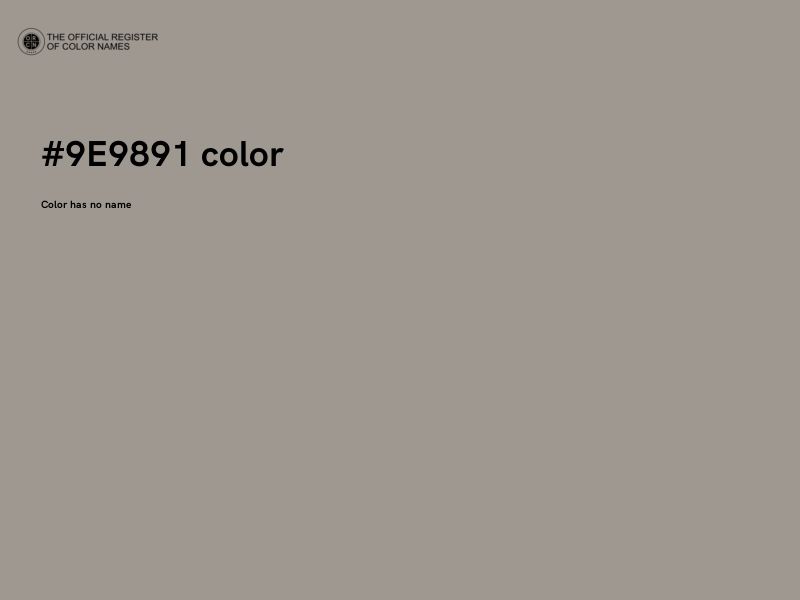 #9E9891 color image