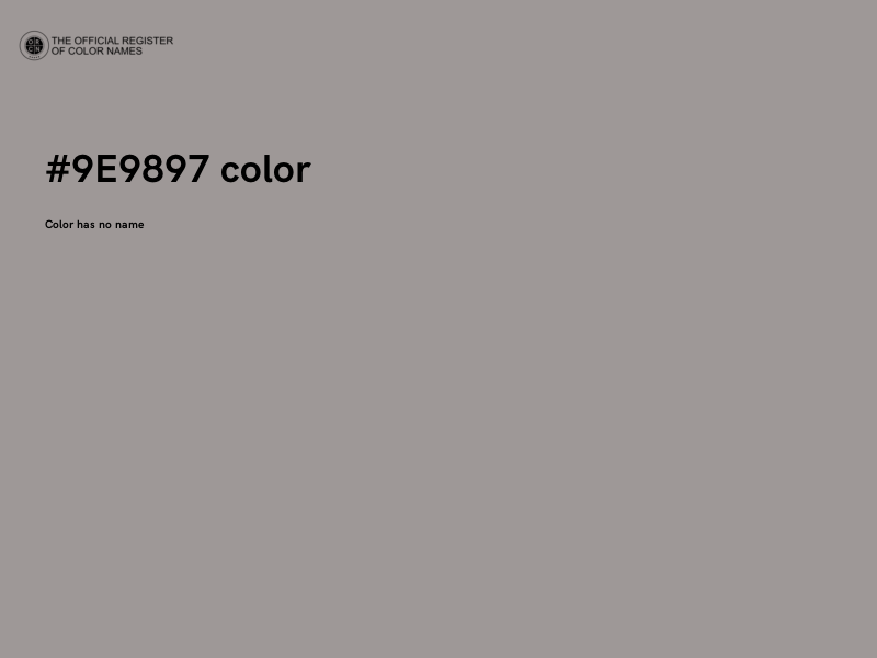 #9E9897 color image
