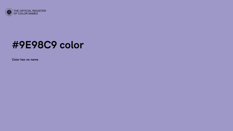 #9E98C9 color image