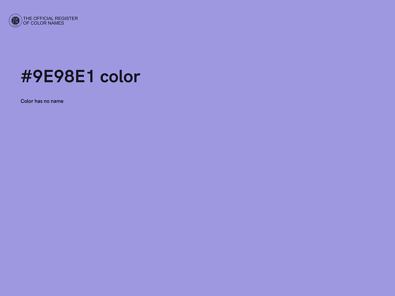 #9E98E1 color image