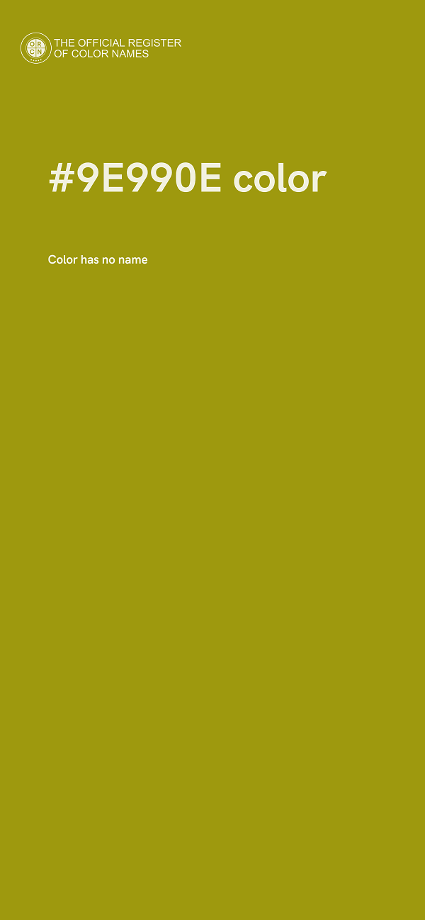 #9E990E color image