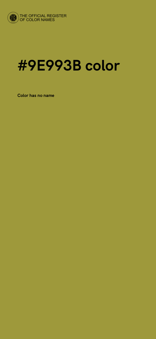 #9E993B color image
