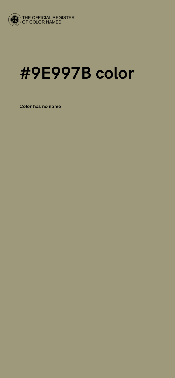 #9E997B color image