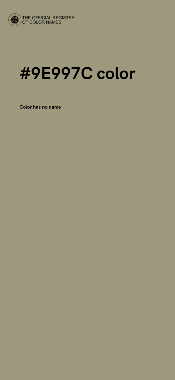 #9E997C color image